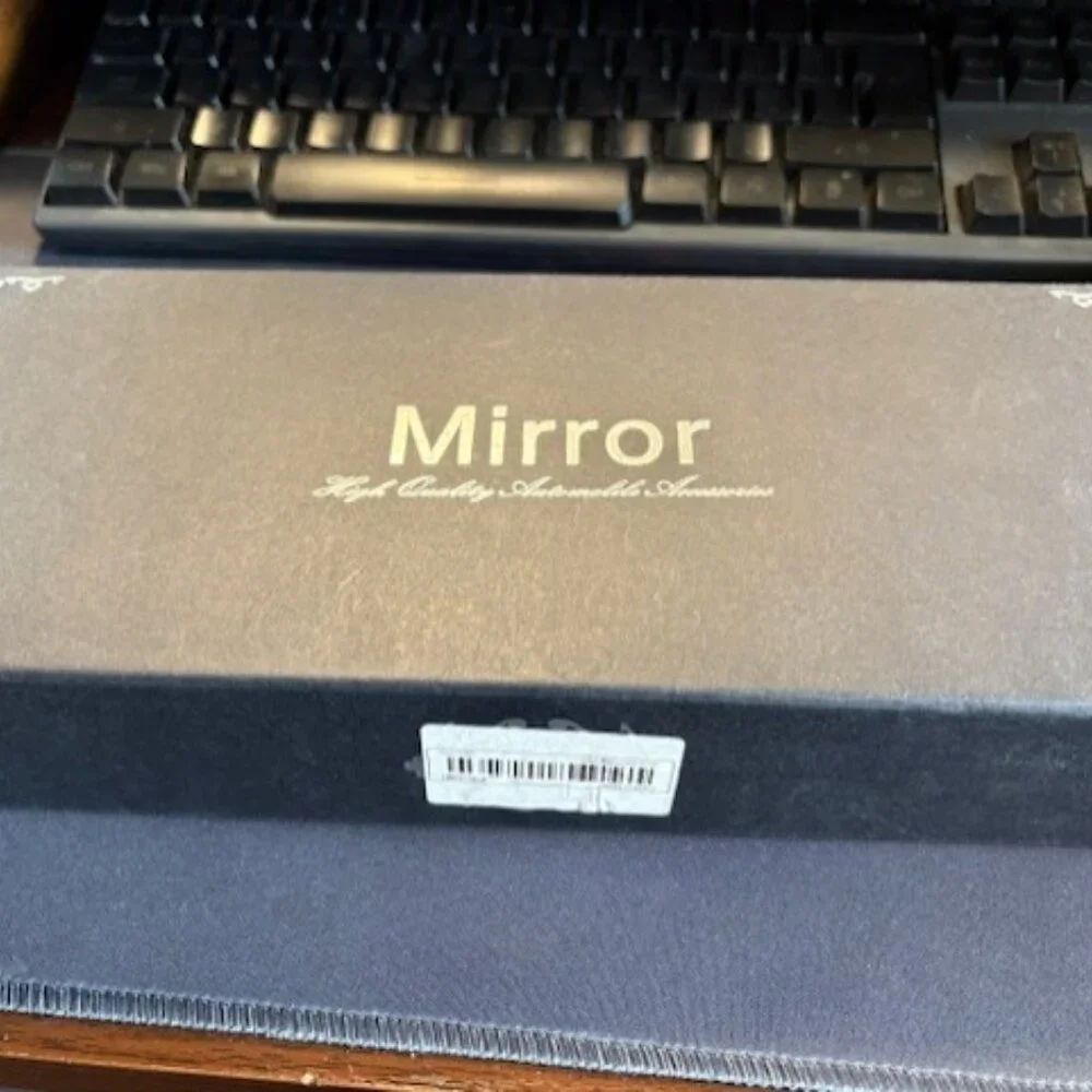 Black Bling Rear View Mirror - Picture 2 of 3